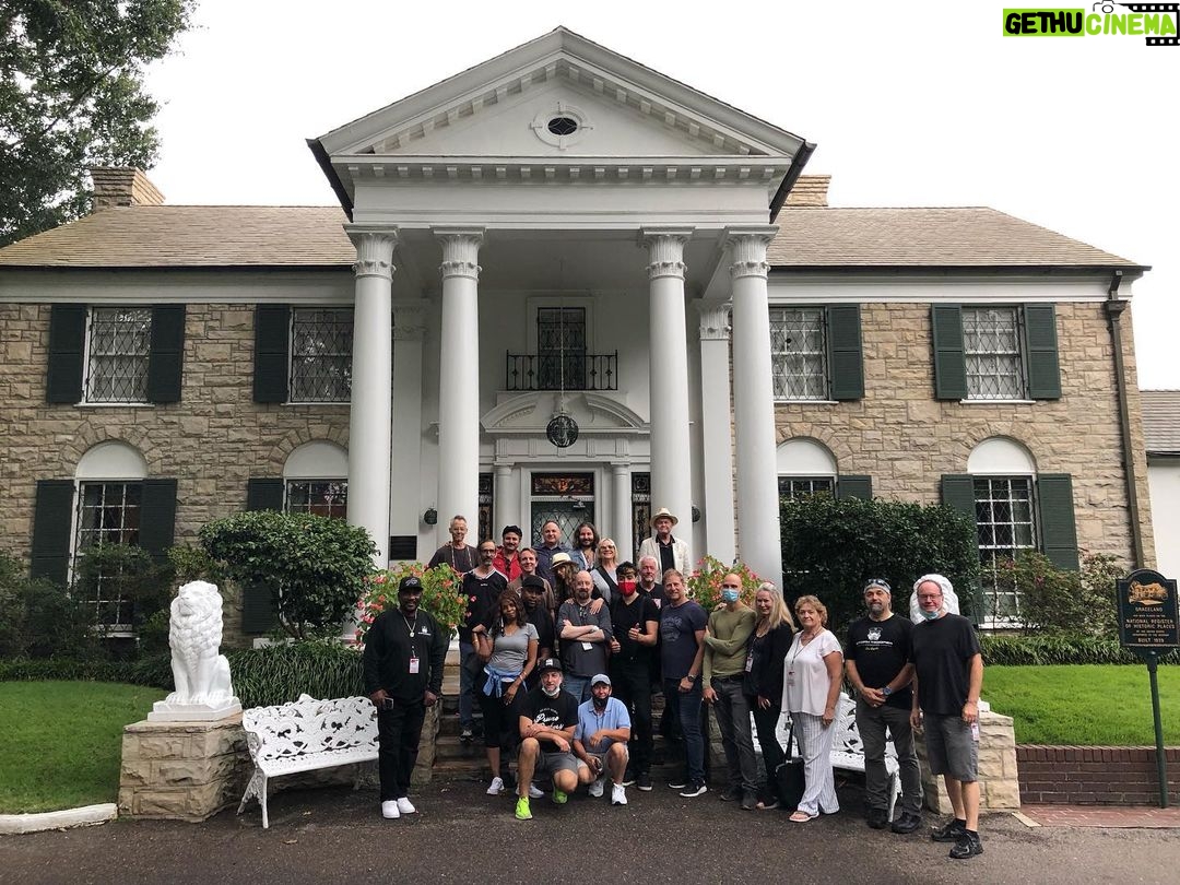 Micky Dolenz - 3.6K Likes - @themonkees crew and band at Graceland today!
#themonkees #graceland #elvis #tourlife @visitgraceland