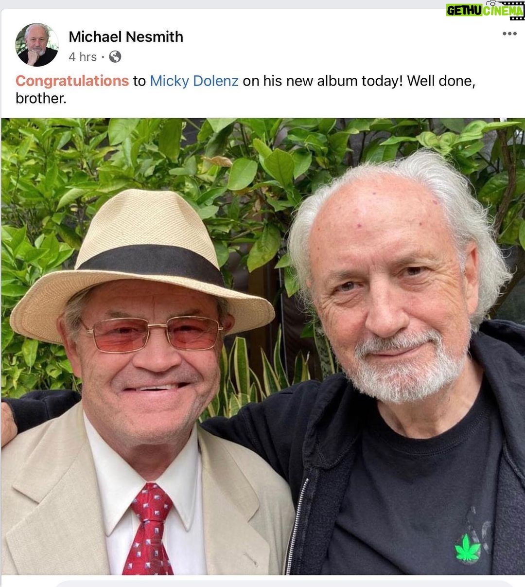 Micky Dolenz - 5.3K Likes - I got this guys stamp of approval!
#dolenzsingsnesmith #mickydolenz #michaelnesmith #themonkees @7arecords