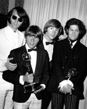 Micky Dolenz Instagram - Tonight in 1967 — THE MONKEES won an Emmy for Outstanding Comedy Series.

“To the Monkees, who really won the award,” producer Bob Rafelson said in his acceptance speech. #themonkees #mickydolenz #michaelnesmith #davyjones #petertork #theemmys @themonkees