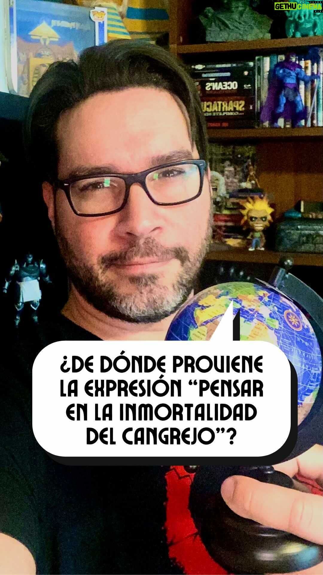 Miguel Augusto Rodríguez - 749 Likes - ¿Alguna vez te has preguntado de dónde proviene la expresión “pensar en la inmortalidad del cangrejo”? Hoy @MiguelAugusto20 nos trae una nueva entrega de #EntreParéntesis donde nos explica el curioso origen de esta frase.