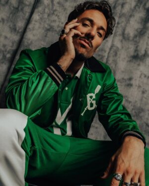 Miguel Cristovinho Instagram - calmo 🍀 

@brandfire.pt 
@gant 
styling: @diogoraposopires 
photography: @sarasaraiva_____ 
make up: @mag.smakeup 
hair: @davidxavier.hairpro