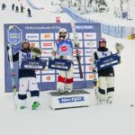 Mikaël Kingsbury Instagram - P1!!!!!!!🥇 What a good week in Sweden🥈🥇 Congrats on your first podium @filipgravenfors ⚡️💨💨 France World Cup next👊🏼 #76 Stockholm Arlanda Airport