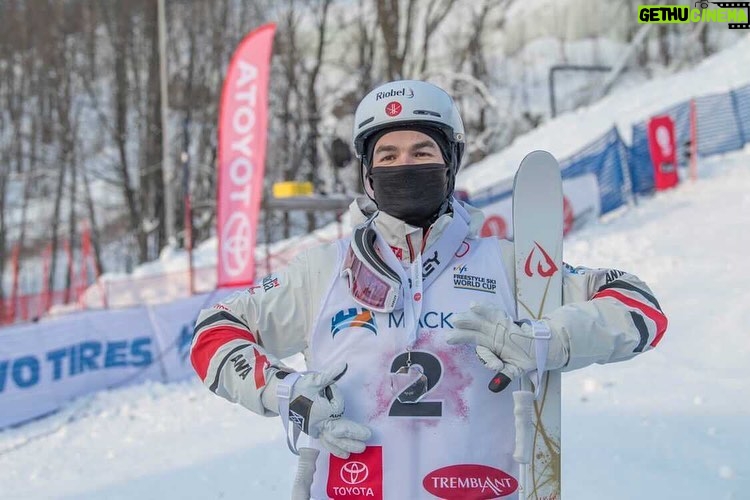 Mikaël Kingsbury Instagram - 69 World Cup win🥇🤪Amazing day!Feels go to compete at home🇨🇦 Race day tomorrow again LFG!!!! 📸 @heonjulien @bernardbrault #ThanksTeam #69baby #nice Mont-Tremblant