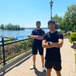 Mikaël Kingsbury Instagram - On est vaccinés x2 @alexlaff11 et moi on invite les jeunes des Laurentides à faire comme nous! C'est rapide, facile et même pas douloureux! @cisss_des_laurentides Saint-Eustache, Quebec