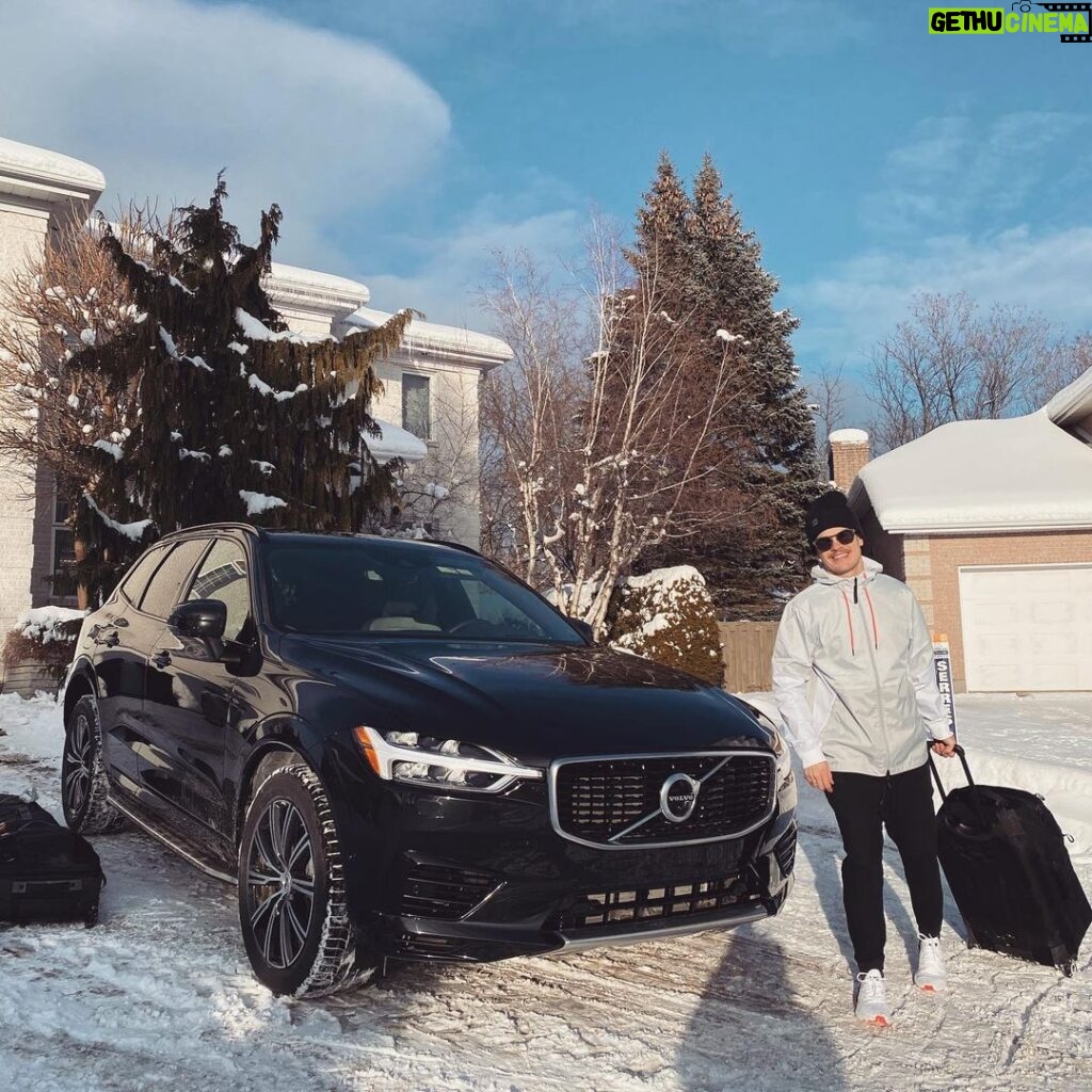 Mikaël Kingsbury Instagram - New car, new back🙌🏼 Time to hit the road again! ✈️to Calgary for more training before the next World Cup in Deer Valley🇺🇸 @volvocarcanada #VolvoRecharged #XC60 Deux-Montagnes, Quebec