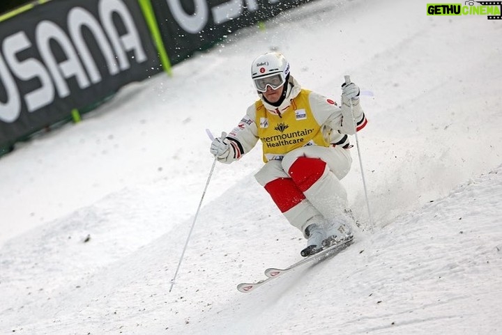 Mikaël Kingsbury Instagram - 100 podiums!!! Tough to drop in after a big crash in super final. I hope you’re doing well @mcquinn_george 🙏🏼❤️ Deer Valley Resort