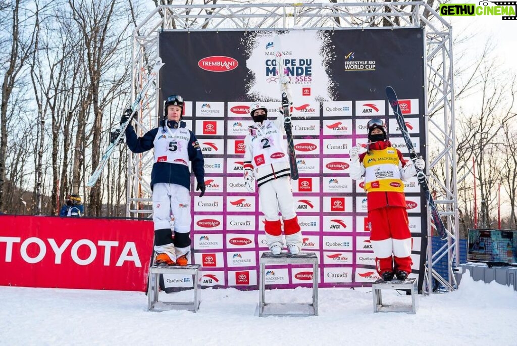 Mikaël Kingsbury Instagram - 69 World Cup win🥇🤪Amazing day!Feels go to compete at home🇨🇦 Race day tomorrow again LFG!!!! 📸 @heonjulien @bernardbrault #ThanksTeam #69baby #nice Mont-Tremblant