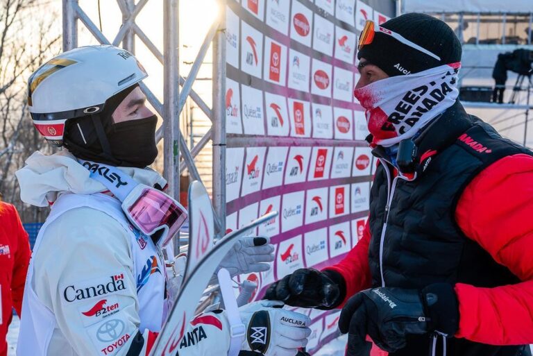 Mikaël Kingsbury Instagram - 69 World Cup win🥇🤪Amazing day!Feels go to compete at home🇨🇦 Race day tomorrow again LFG!!!! 📸 @heonjulien @bernardbrault #ThanksTeam #69baby #nice Mont-Tremblant