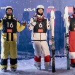 Mikaël Kingsbury Instagram - Redemption in Ruka🥇I missed this course last year… 9th win here, and we are back in yellow 😏💛📸 @fisfreestyle Ruka Ski Resort