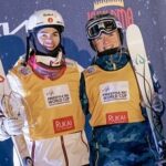 Mikaël Kingsbury Instagram - Redemption in Ruka🥇I missed this course last year… 9th win here, and we are back in yellow 😏💛📸 @fisfreestyle Ruka Ski Resort