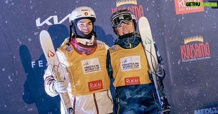 Mikaël Kingsbury Instagram - Redemption in Ruka🥇I missed this course last year… 9th win here, and we are back in yellow 😏💛📸 @fisfreestyle Ruka Ski Resort