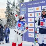 Mikaël Kingsbury Instagram - P1!!!!!!!🥇 What a good week in Sweden🥈🥇 Congrats on your first podium @filipgravenfors ⚡️💨💨 France World Cup next👊🏼 #76 Stockholm Arlanda Airport