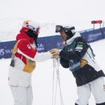 Mikaël Kingsbury Instagram - Got myself a early christmas gift today Finishing 2023 with a win in duals💪🏼 1 month on the road, 7 podiums in 7 events 🥇🥇🥇🥇🥉🥉🥉 Lets go back home🛩️🎅🏼🌲 #84 Bakuriani Ski Resort, Georgia