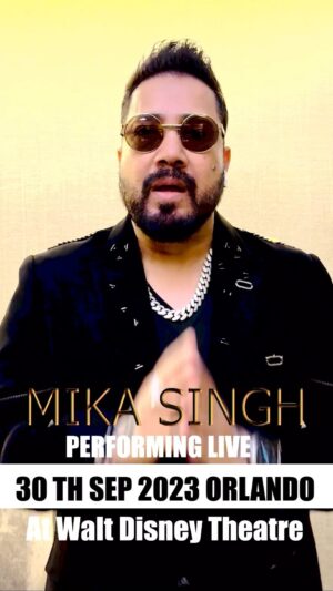 Mika Singh Instagram - ORLANDO Only 2 days to go, this Saturday Sept 30th come party with me inside 
Walt Disney Theatre ..

.
.
.
.
.
.
#mikasingh #mikasinghlive #viralvideos #viral #trendingreels #viral #bollywood