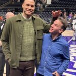 Mike Birbiglia Instagram - Met @blakegriffin23 and he tried to dribble me. Vivint Smart Home Arena
