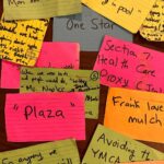 Mike Birbiglia Instagram - The last four years of my life. In cards. I’m taking these down from the cork board and putting up a whole new set of jokes and stories for the 2024 podcast and tour. Thanks for joining me on this long, strange comedy journey. If you are reading this and just recently found me on Netflix with “The Old Man & The Pool” there’s a lot of catching up to do. Whenever I write these solo shows, they are a collaboration among a whole bunch of people, but with “The Old Man & The Pool” it really felt like we were *all* part of this thing. It was based on a theory that if I opened the window into the comedy process to everyone who listens to the podcast that in some way— we would all get more out of it instead of less. I think it worked? You can track the jokes from the first episode of Working It Out until the 100th episode and everything from 100 on will be what becomes the next show and the next special. (Currently on tour with that show) I could’ve never predicted this. Thanks for being a part of it. I still get excited when I see the word “plaza.” Post this in your stories to let friends and enemies know. Friends are following and enemies are secretly following under aliases.