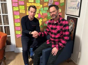 Mike Birbiglia Instagram - Today on “Working It Out” we are lucky enough to have my old friend @nickkroll. A brilliant and hilarious  human who recently made “History Of The World Part Two” along with Mel Brooks who is…Mel Brooks. The show is absolutely a must watch. It’s on @hulu. He also was in the Georgetown Players improv group with me in the 1990s. (Slide 4) The podcast is at the link my bio. This is a great one, friends. Enjoy. ❤️
