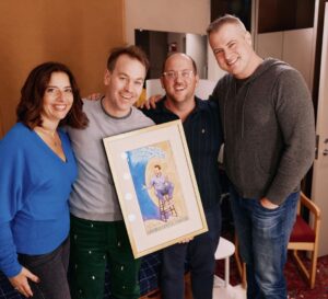 Mike Birbiglia Instagram - Possibly the best gift I’ve ever received? It’s an original @jamesmcmullanart. Every day at @lincolncenter for the last 3 months I have admired the show art by this tremendous artist on the walls. On my final night my producers gave me a painting they commissioned from James Mcmullan for our show. Thanks to @jfj4 @sdwags @gregnobile and @patrickt77. Incredible producers. Unimaginably cool experience. Thanks to everybody who helped make @oldmanpoolbway a reality. I will miss it so much. ❤️😢

(📸 by @emiliomadrid)