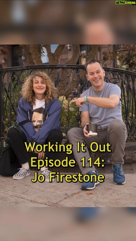 Mike Birbiglia Instagram - Jo Firestone is completely and totally ridiculously funny and absurd. If you haven’t listened to the new episode of working it out today— dig in. It’s a fun one. I promise you will laugh a lot. . . . #workingitoutpodcast #jofirestone #mikebirbiglia