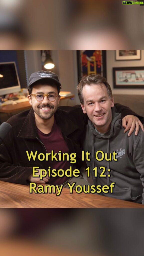 Mike Birbiglia Instagram - I love this episode with my friend @ramy so much. So damn funny and personal. It just dropped on YouTube and in all the podcast places. We work out a whole ton of jokes. Go see Ramy on tour if you possibly can. ❤️ . . . #workingitoutpodcast #ramyyoussef #mikebirbiglia