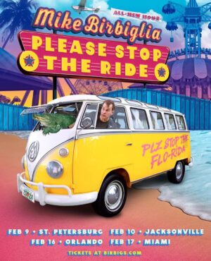 Mike Birbiglia Instagram - I’m coming back to Florida next month. This is an actual review I received the last time I was in Jacksonville. If there are any concerns about the content of my new show in Florida: there will be little discussion of sex, barely any horrible language, and minimal discussion of drugs/heroin. See you there, friends.