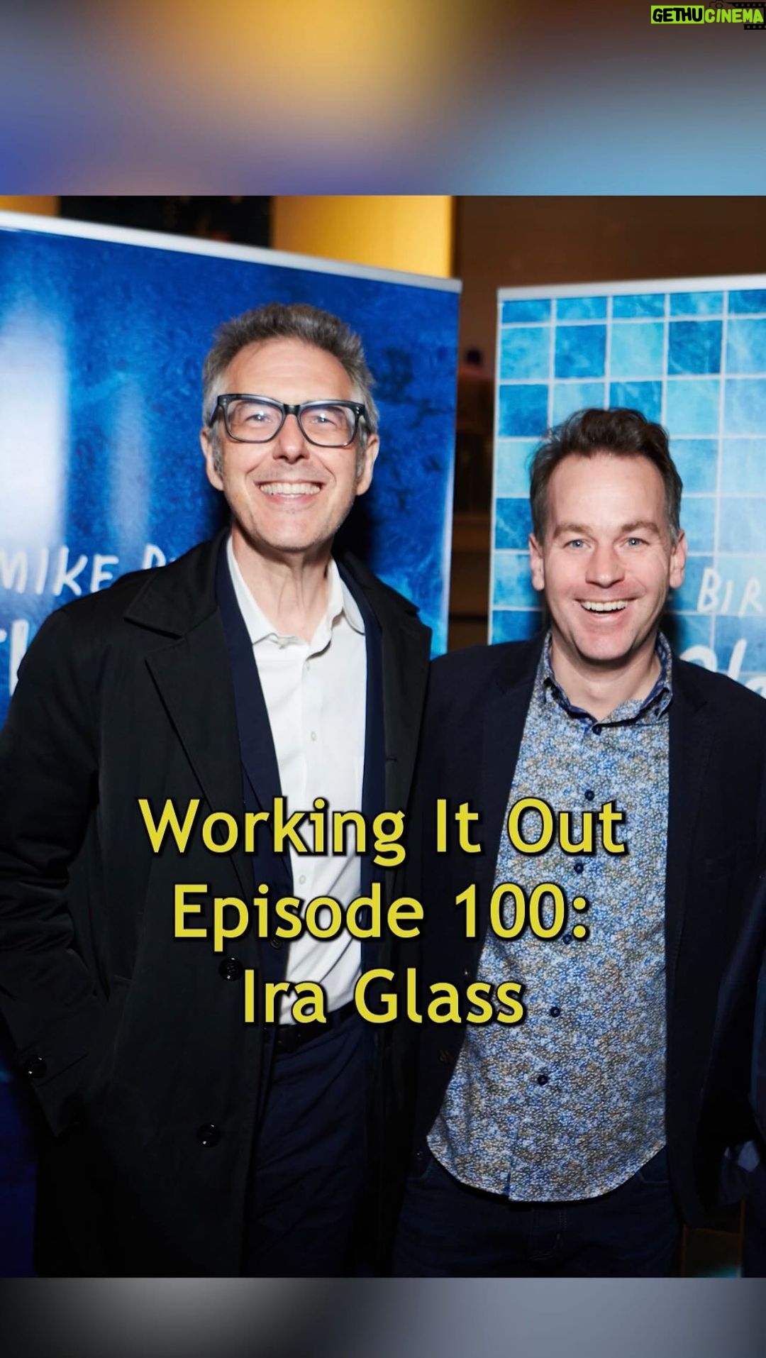Mike Birbiglia Instagram - For the 100th episode of “Working It Out” I asked the best interviewer I’ve ever met how to interview people. I also ask him to share a bunch of wisdom that he’s shared with me over the years when working on stories together for @thisamerlife as well as the movies “Don’t Think Twice” and “Sleepwalk With Me.” Enjoy our 100th episode with the great @iraglass.