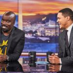 Mike Colter Instagram - Congratulations to @trevornoah on a job well done on the @thedailyshow . Your time flew by. Thanks for using your platform to bring awareness, enlighten us and make us laugh. Good luck and much success on all your future endeavors #dailyshow #trevornoah #mikecolter New York City