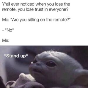 Mike Colter Instagram - 🤣🤣 I felt this one. All bets are off when that remote goes missing. I have made phone calls and received calls over who was the last to have the remote. I will pat you down and go through your personal belongings until we get to the bottom of this! TRUST NO ONE😒 #lietome #confessions #idontbelieveyou #remotecontrol #emotionaldamage #trustissues