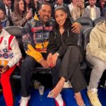 Mike Epps Instagram - Courtside with Baby 🥰 #2024allstar
