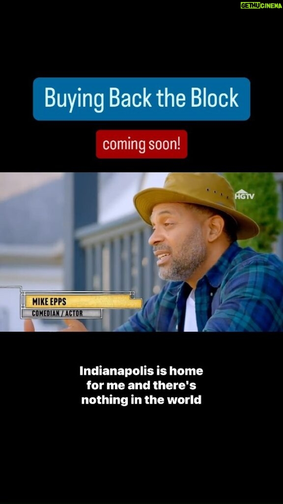 Mike Epps Instagram - @therealmikeepps and @kyraepps are headed to HGTV on Wednesday, Nov. 8 at 9 and 10 a.m. (ET) in the all-new #BuyingBackTheBlock! Watch along as the duo set out to bring the charm, community, and character back to Mike’s childhood block in #Indianapolis! Indianapolis, Indiana