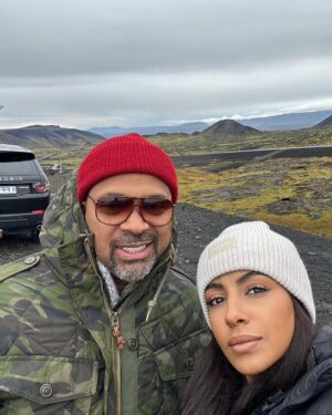 Mike Epps Instagram - Happy birthday to my beautiful wife @kyraepps thank you for being you at all times God made you perfect for me and our family ❤️🌺 #iceland ❄️🌲