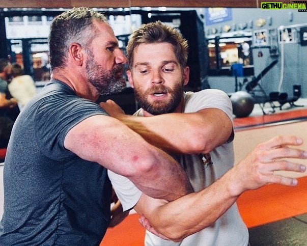 Mike Vogel Instagram - Once again....money where our mouths are. Combatives training. Huge thanks to @mikalvega @jpd_amaro for keeping us sharp. @jacksonwink_mma for the use of their world class facilities, and @abqjournal for the picture. Stay frosty