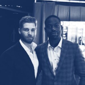 Mike Vogel Instagram - This guy.  @SterlingKBrown CRUSHING LIFE.  Proud to be in the @NBC family with such talented people.  #GoldenStatues