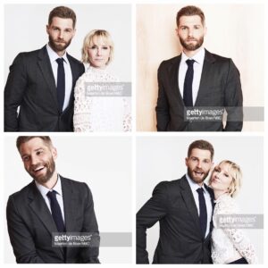 Mike Vogel Instagram - Yucking it up with the lovely @AnneHeche #StayClassy @NBCTheBrave @NBC #NBCUUpfronts