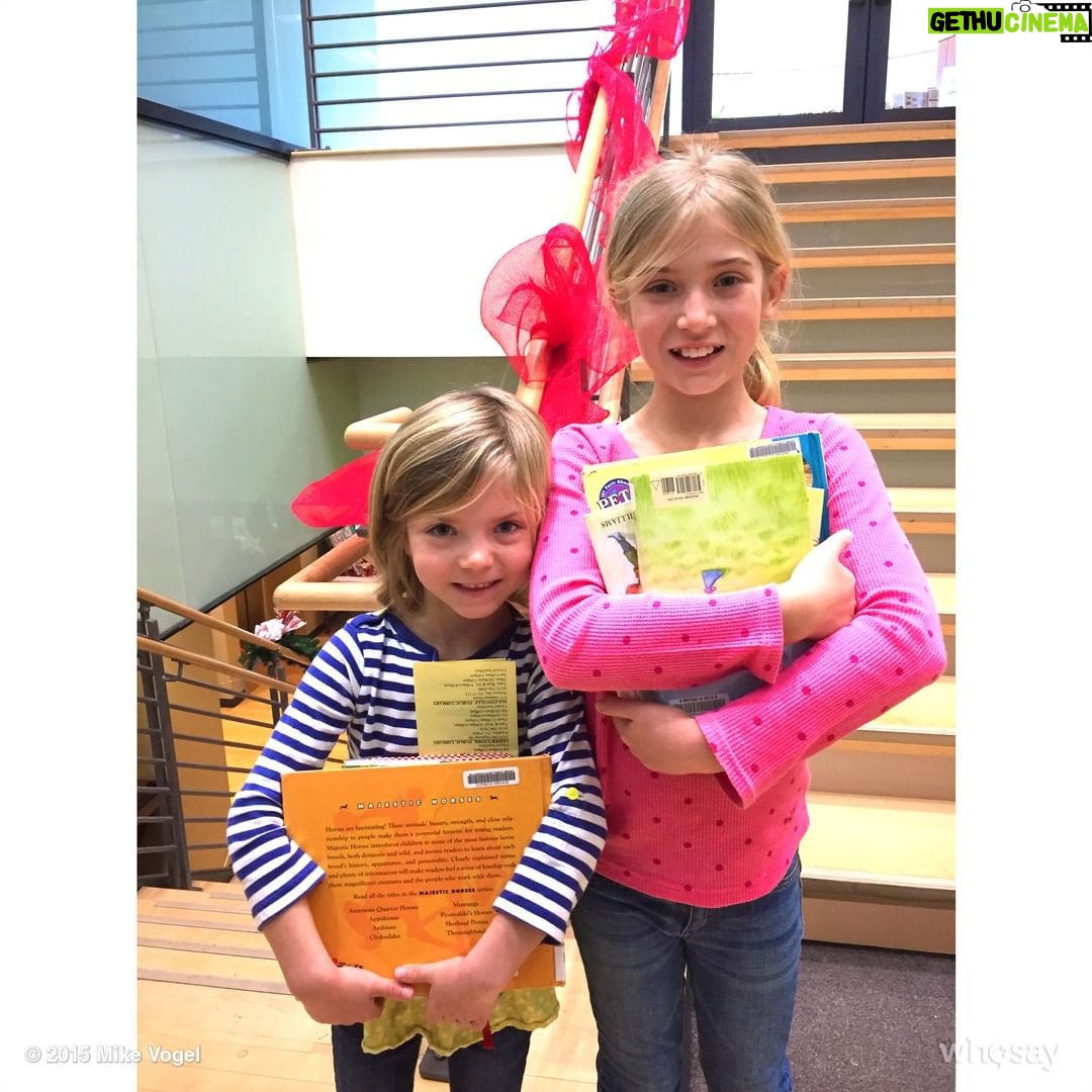 Mike Vogel Instagram - My bookworms. Who knew they still had libraries? What a novel idea..... See what I did there?