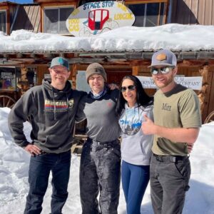 Mike Vogel Instagram - Yesterday we took a 45 minute snowmobile ride North, out of McCall, ID.  Found our way to the @secesh.stage.stop (say that five times, fast). Janelle, Mitt and Seth are the proud new owners of this watering hole.  Three friends living off the grid, doing what they love, and doing it well in the middle of nowhere.  Get the Firehouse Burger (add bacon) seasoned fries, and your IPA of choice to wash it down.  Go check them out!  See you guys next time we are out that way!  #mccallidaho #mccall #idaho #idahome