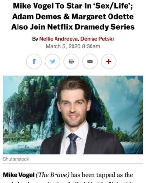 Mike Vogel Instagram - So excited to bring this story to life.  What a fantastic group of actors and creators.  Important, timely subject matter.  @sarahshahi @adam_demos @littleruke @netflix @sexlife