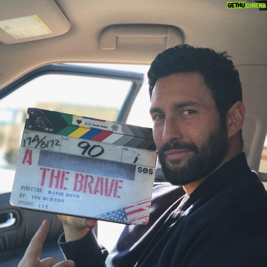 Mike Vogel Instagram - This guy misses you all. A lot (Swoon) @noahmills . We all do. Keep crushing Bravers. #TheBrave @NBCTheBrave