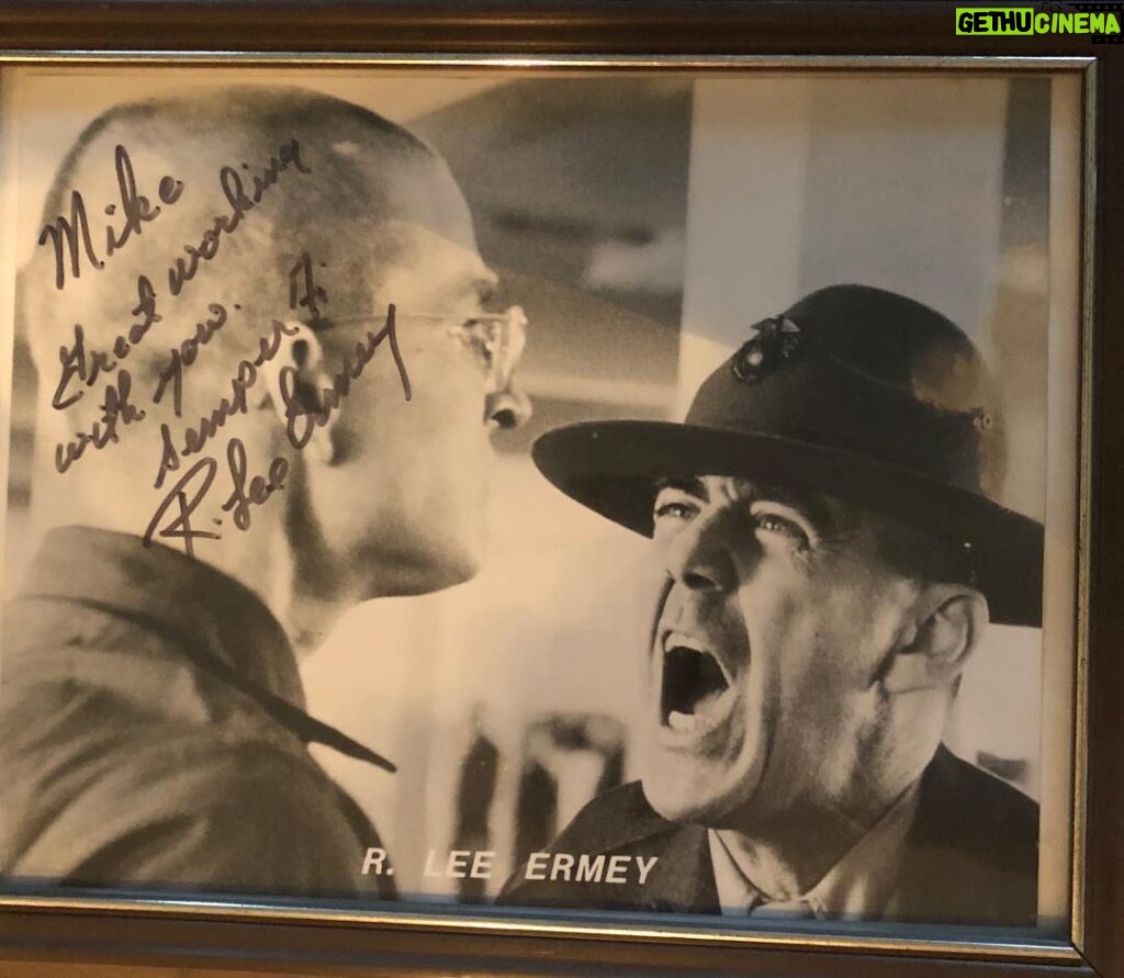 Mike Vogel Instagram - ‪R. Lee Ermey.... one of the highlights of my career was working with this man, as a young actor. An idol of many who value the service and dedication of our armed forces. He will be missed. Thank you for your service. Rest Easy, Marine. #RLeeErmey ‬