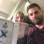Mike Vogel Instagram - Taking the oldest terror with me to NYC to do press at the #macysdayparade for @nbcthebrave she opened the @americanair magazine on the flight and found daddy’s article. Pretty cool. Tune in to the parade tomorrow and watch us!