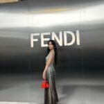 Mina Myoui Instagram - 🩵🤎 @fendi #FendiCouture #PR