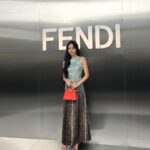 Mina Myoui Instagram - 🩵🤎 @fendi #FendiCouture #PR