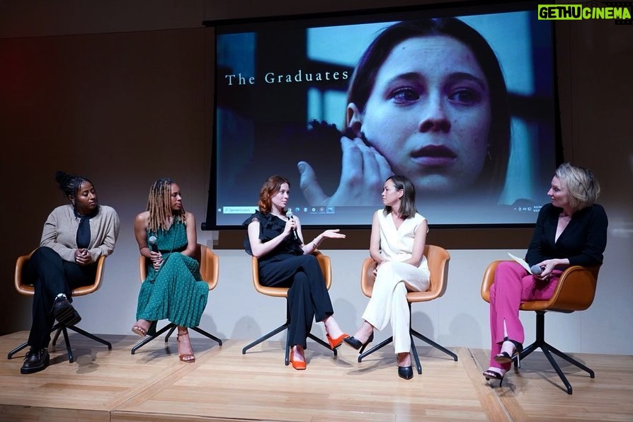 Mina Sundwall Instagram - thank you so much @vitalvoices for the space to screen and talk about #TheGraduates ahead of our premiere this weekend. how incredible to share space with @ferrellzabala , #JamiraBurley, @alyse_nelson, and @hannahloganpeterson. thank you @meena and thank you to everyone who came♥️