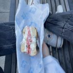Mina Sundwall Instagram - rip to the other half of this bagel which decided to fall out immediately upon opening
