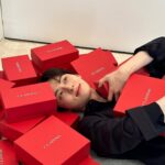 Minhyun Instagram – 클라랑스 비하인드 👍🏻✌🏻🫶🏻🙌🏻