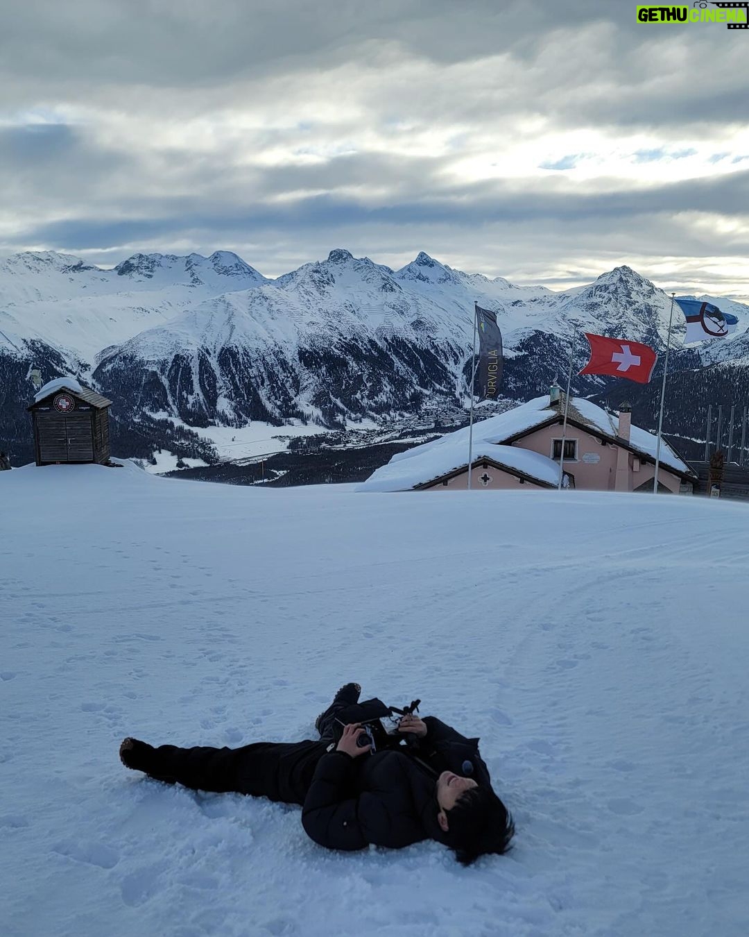 Minhyun Instagram - small Journey 。 St.Moritz,Switzerland.