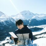 Minhyun Instagram - 🇨🇭❄️⛷️🏂 @moncler #monclergrenoble St.Moritz,Switzerland.