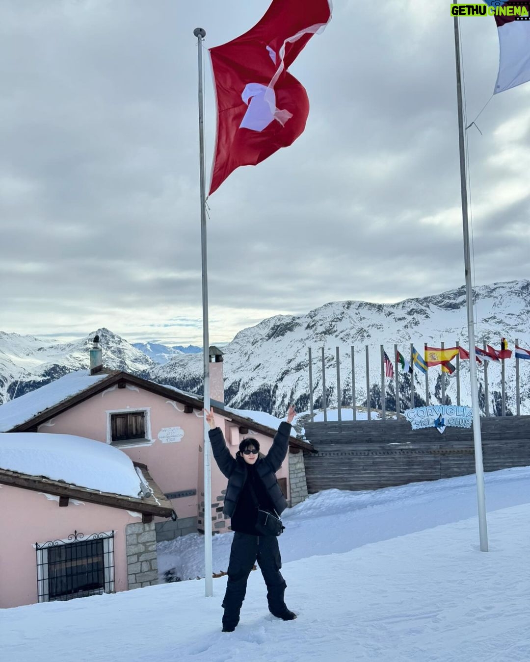 Minhyun Instagram - small Journey 。 St.Moritz,Switzerland.