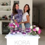 Miranda Kerr Instagram - 3 days and 11 smoothies later 💜🌈🤰🏻 Thank you to my wonderful friends who helped celebrate the launch of @koraorganics Plant Stem Cell Retinol Alternative Moisturizer and KORA Glow @erewhonmarket smoothie!