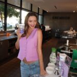 Miranda Kerr Instagram - I can’t believe it’s finally here!! Introducing my KORA Glow Smoothie 💜 We’re celebrating the launch of our @koraorganics Plant Stem Cell Retinol Alternative Moisturizer all month long with our friends at @erewhonmarket! We might be biased, but my baby and I think it’s the best smoothie we’ve ever had 😉🤰🏻 We included some of my favourite skin-loving and pregnancy safe ingredients inspired by the age defying range: 🌱 Organic @SAMBAZON Unsweetened Açaí Superfruit Packs 🌱 @CopinaCo Vanilla Plant-Based Collagen Boost 🌱 @Cocojune_organic Pure Coconut 🌱 @CalifiaFarms Organic Almond Milk + so many more! All net proceeds go to @OrganicFarmingResearch in support of educating & empowering sustainable organic harvesting practices 🌾